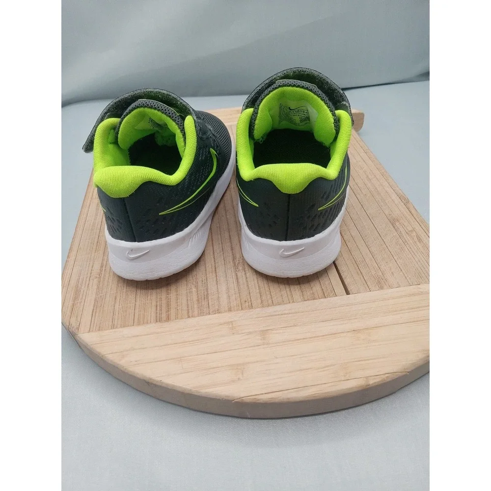 Nike AT1803-004 Star Runner 2 TDV Sneakers Toddler Shoes Grey Green Size 4C‎